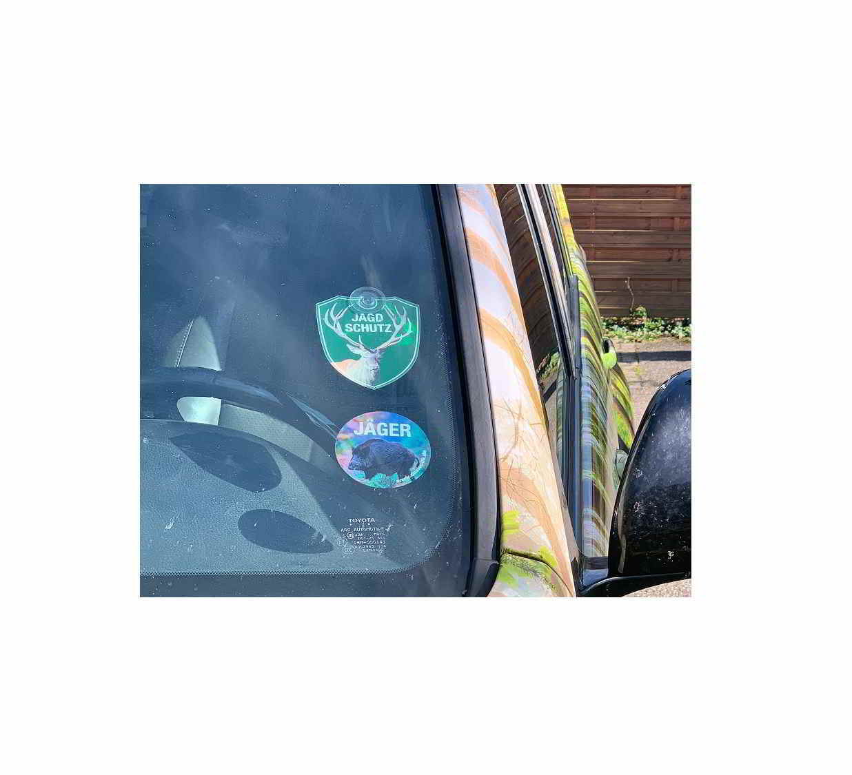 Aufkleber-Schild-Jagd