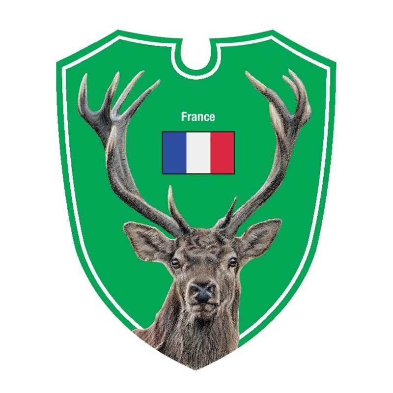 Dualoptik Auto Jagdschilder Hirsch