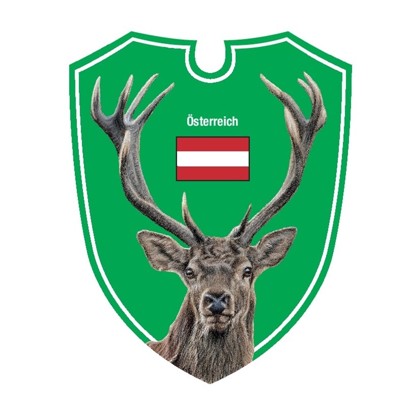 Dualoptik Auto Jagdschilder Hirsch