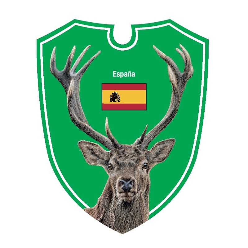 Dualoptik Auto Jagdschilder Hirsch