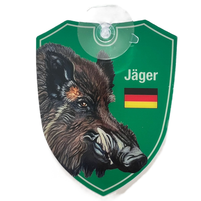 Dualoptik-Auto-Jagdschilder-Wildschwein-Deutschland